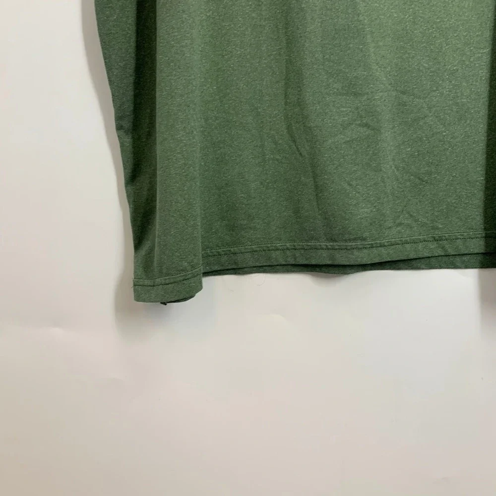 REI Coop Mens XLarge Green‎ Heathered Short Sleeve T Shirt Outdoor Wilderness